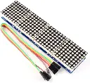 Module d'affichage matriciel LED à 4 en un MAX7219 avec ligne 5P 8*8*4
