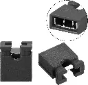 2.54mm Standard Pin Header Jumper Cap Short Circuit Connection Cap Mini Micro Jumper Bridge Plug Black