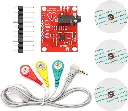 Kit de module ECG AD8232 - Module de mesure ECG, capteur de fréquence cardiaque AD8232, capteur de surveillance ECG, module capteur de fréquence cardiaque ECG avec câble Dupont