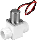 Électrovanne - Valve à Impulsion Magnétique Robuste en Plastique 1/2 Pouce DC 3,6 V Contrôle de l'Eau Électrique à Impulsion Magnétique normalement fermée