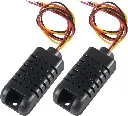 Capteur Numérique de Température et d'Humidité Capacitif DHT21 / AM2301 - Module Capteur de Température et d'Humidité DHT21 Noir - Compatible avec Arduino