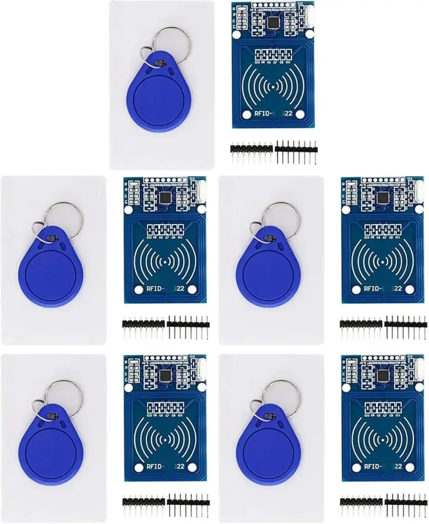 Module d'induction de carte IC RF RFID, 13,56 MHz, interface SPI, courant de fonctionnement : 13-26 mA/DC 3,3 V, compatible avec Arduino et Raspberry Pi