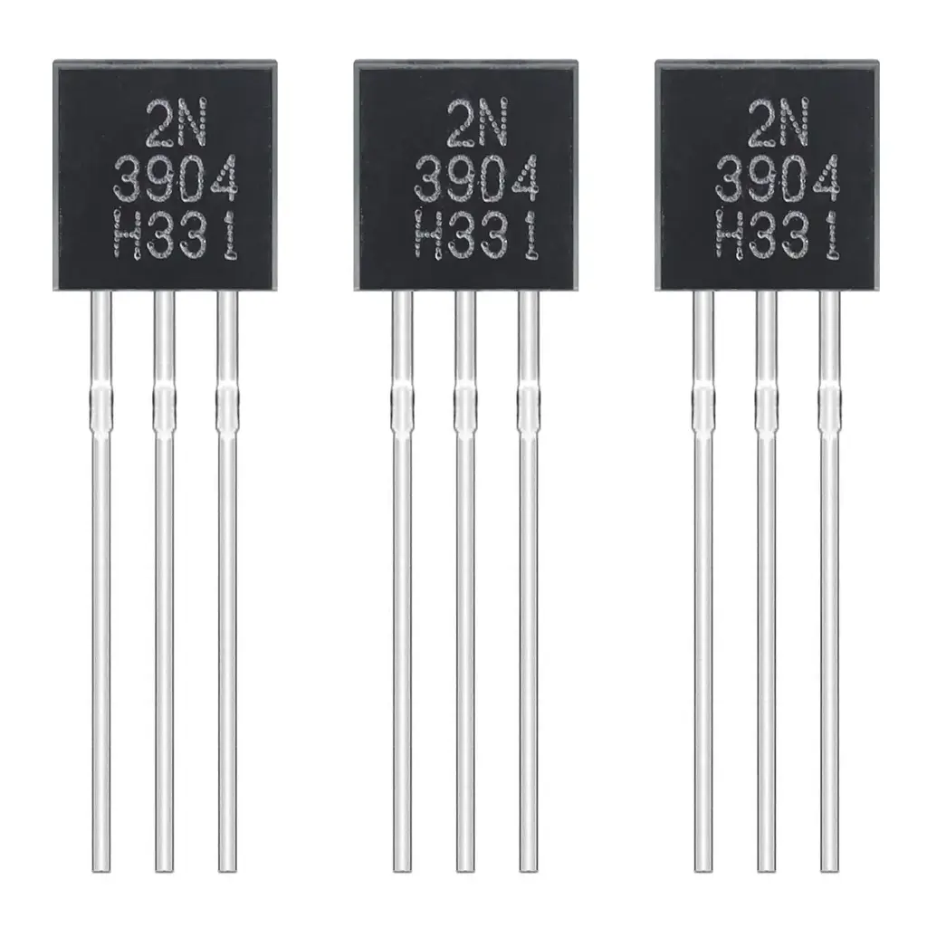 2N3904 NPN Transistor All-Purpose Amplifier TO-92 Silicon Transistors for DIY 60V 200mA (Pack of 200)