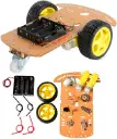 Kit Châssis de Boîte à Piles pour Robot à Moteur Intelligent avec Encodeur de Vitesse pour Arduino