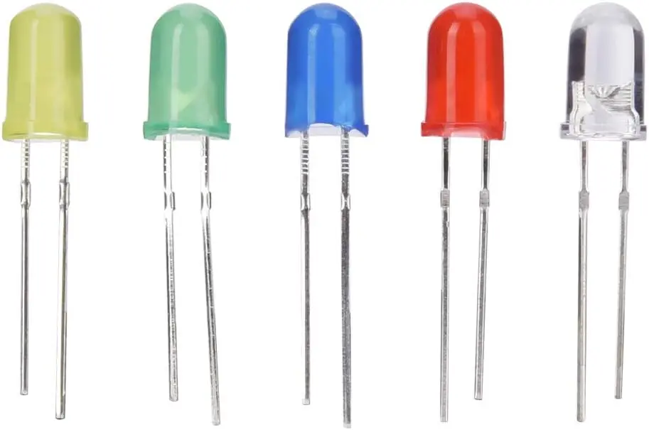 LED Diodes 5 mm White Blue Yellow Red Green for Arduino Raspberry