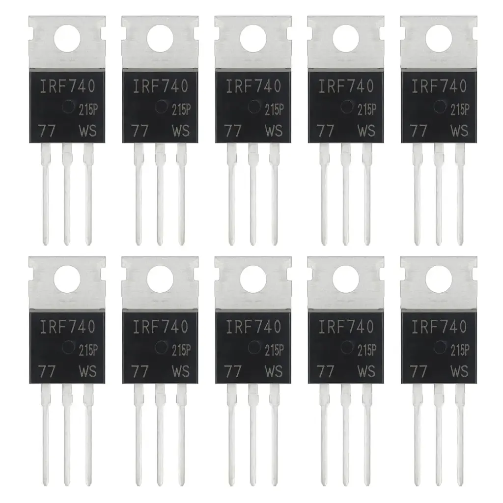 IRF740 IRF740N Transistors MOSFET 400 V 10A IRF740PBF Transistor MOSFETS de puissance à canal N 400 volts 10 ampères TO-220