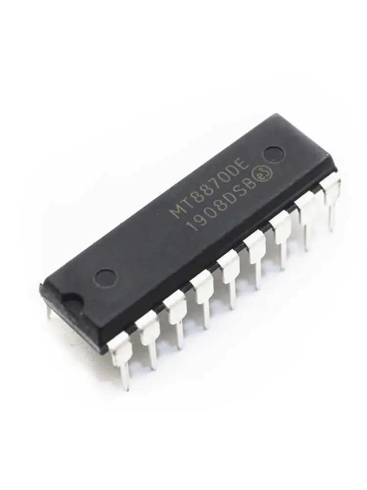 MT8870D Circuit intégré (CI) de décodage DTMF (Dual-Tone Multi-Frequency).