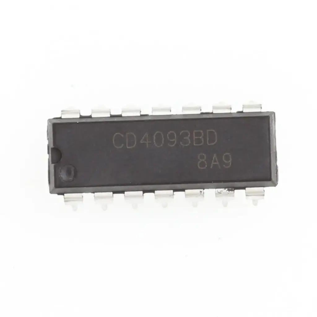 CD4093B CMOS Quad 2-input Nand Schmitt Triggers