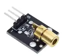 3 Pin 650nm 5V Laser Transmitter Sensor Module Board KY-008 Dot Diode Copper Head Sensor Module Diode Laser Mini laser head for Arduino Raspberry Pi Laser
