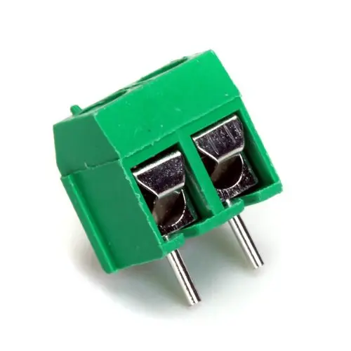 2-Pin Terminal Block Connector, 5 mm and 3.5 mm Pitch, AC 250V, 16A