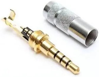 [CON-0004] Pole Male Plug to 6.35mm 1/4 Inch Female Stereo Jack Audio Adapter Headphone Microphone Converter Connector
