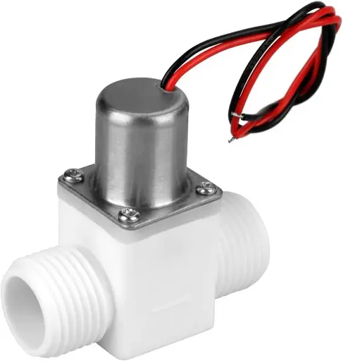 [MOT-0008] Électrovanne - Valve à Impulsion Magnétique Robuste en Plastique 1/2 Pouce DC 3,6 V Contrôle de l'Eau Électrique à Impulsion Magnétique normalement fermée