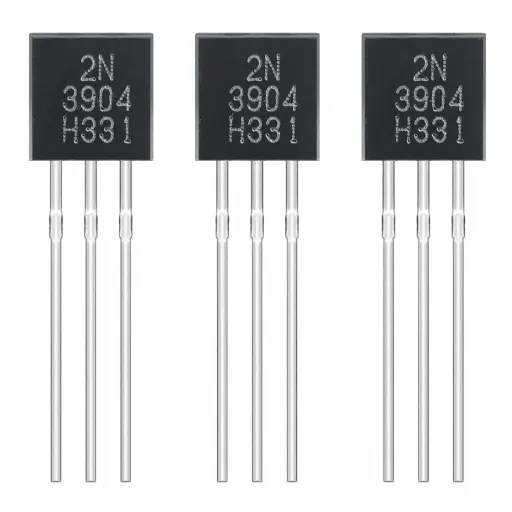 [TRN-0022] 2N3904 NPN Transistor All-Purpose Amplifier TO-92 Silicon Transistors for DIY 60V 200mA (Pack of 200)