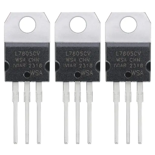 [TRN-0018] Régulateur de tension L7805CV 5V 1.5A - Sortie positive - Circuit intégré 7805 - Régulateurs 5 Volts 1.5 Ampères - Boîtier TO-220