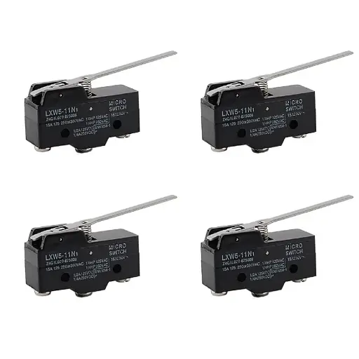[SWI-0011] LXW5-11N1 Interrupteurs de fin de course SPDT 1NO 1NC à levier de charnière momentanés à bouton-poussoir 3 A AC380 V CC 220 V
