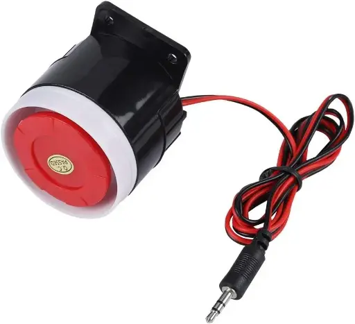 [SEC-0002] Sirene External Alarm,Sirene 12V,Outdoor Sirene For Alarm,Sirene 12V Sirene Al 120dB Dc 12V Mini Wired Red Horn Siren Alarm System Sound Warning Horn For Safety
