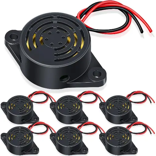 [AUD-0001] Buzzer d'alarme 95dB SFM-27 à haut décibel 3-24V 12V, buzzer électronique beep alarme intermittente continue pour Arduino