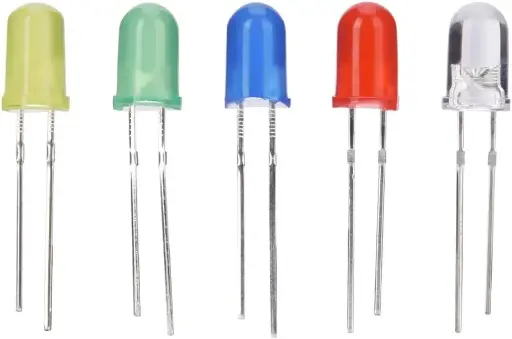 [LIG-0002] LED Diodes 5 mm White Blue Yellow Red Green for Arduino Raspberry