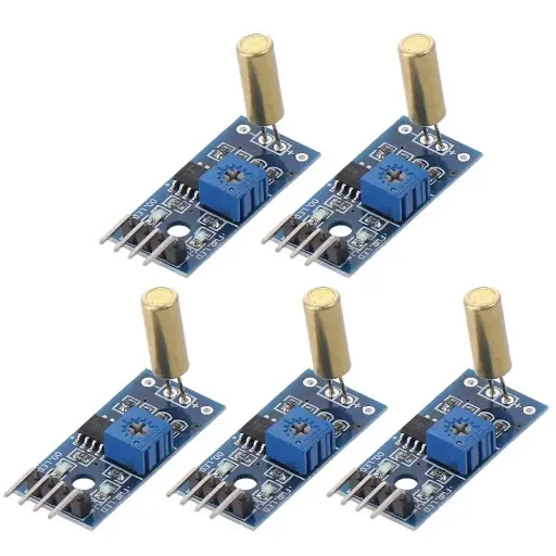 [SEN-0016] Angle Sensor Module, 4 Needles Tilt Sensor Module, SW-520D Ball Vibration Switch Golden Tilt Sensor Ball Switch 3.3V-5V