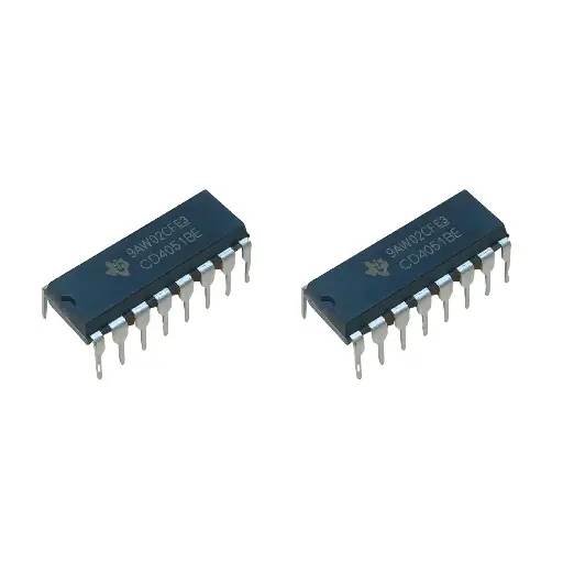 [LOG-0007] CD4051BE CMOS Multiplexeur Analogique Simple 8 Canaux avec Conversion de Niveau Logique