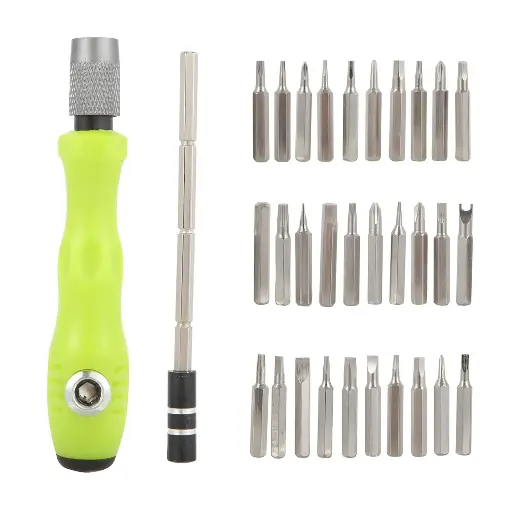 [TOA-0008] Tournevis de Précision 32-en-1, Kit de Tournevis Magnétique Mini pour Ordinateur avec Boîtier, Kit de Réparation pour Ordinateur/Lunettes/PC/Ordinateur Portable/Téléphone Mobile/Montre/Appareil Photo/Télévision