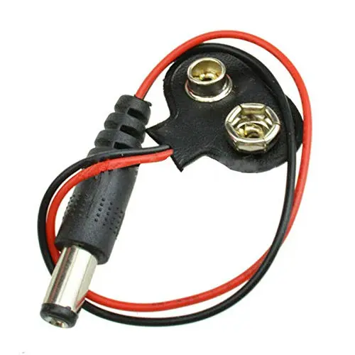 [CON-0012] 9 V I-type battery connectors, leather wire length for LED light strips, toys, phones, lighting fixtures, remote controls, small electronic products