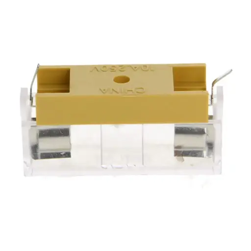 [PWR-0025] 520 mm Glass Fuse Holder with Transparent Cover, 5x20 mm Fuse Blocks, 250V Insurance Holder
