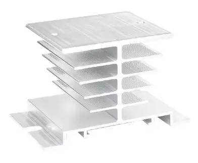 [PWR-0012] Dissipateur thermique en aluminium pour relais à semi-conducteurs (SSR) 50*80*50.